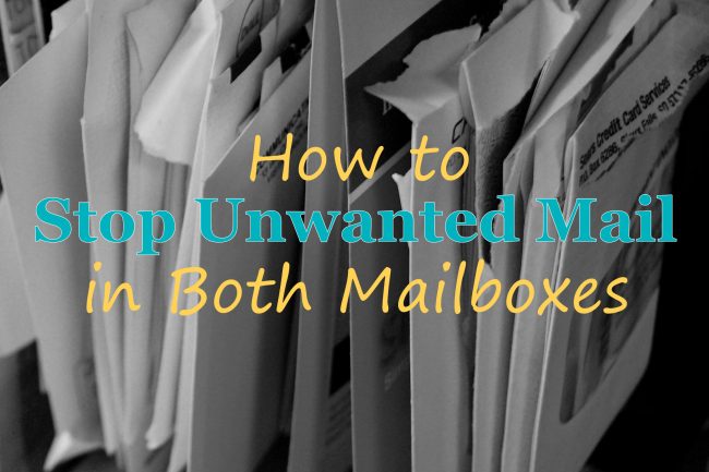 How to Stop Unwanted Mail in Both Mailboxes