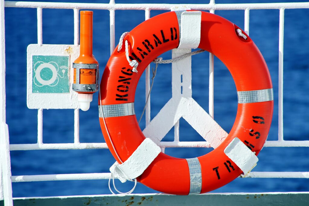 lifesaver on boat