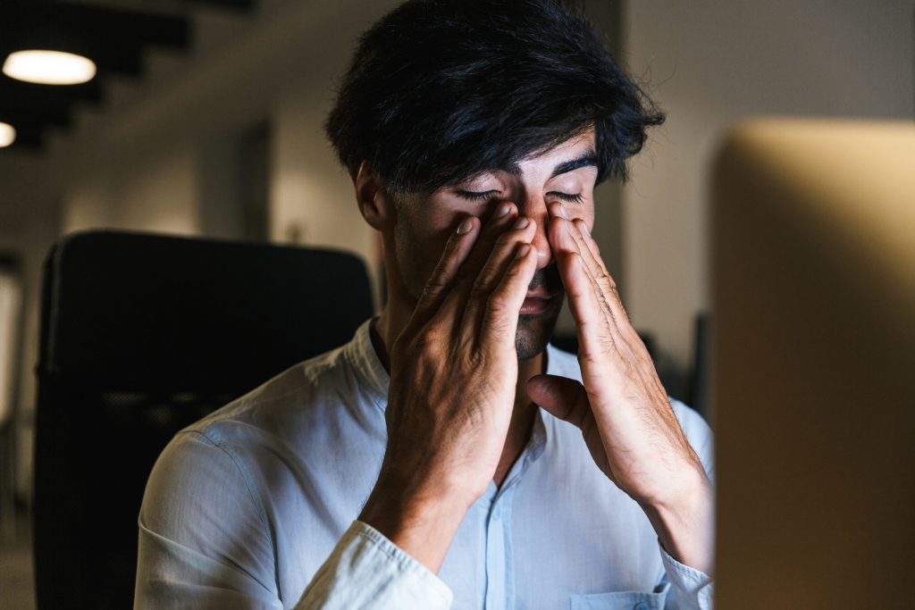 Men Feeling Overwhelmed