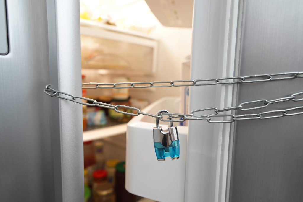 padlocks on fridges